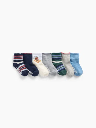Gap Baby & Toddler Quarter Crew Socks (7-pack) In Multi