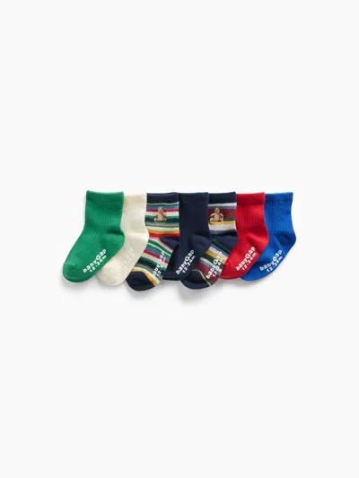Gap Baby & Toddler Quarter Crew Socks (7-pack) In Multi