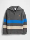 Gap Baby & Toddler Quarter-zip Sweater In Gray
