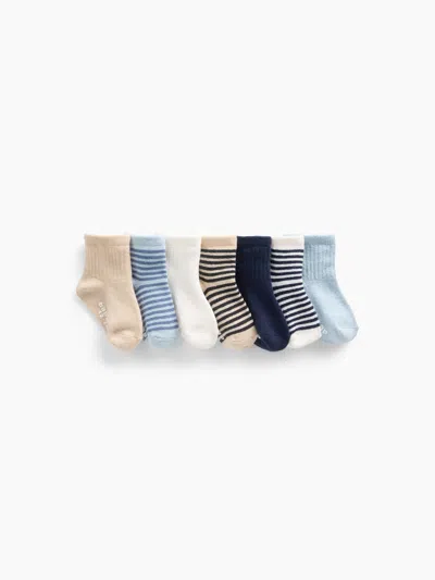 Gap Baby & Toddler Quarter-crew Socks (7-pack) In Multi
