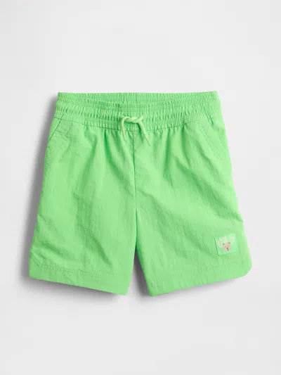 Gap Baby & Toddler Quick-dry Shorts In Lime Green