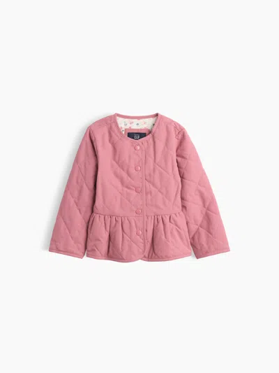 Gap Baby & Toddler Quilted Peplum Jacket In Rosetta