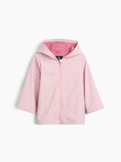 Gap Baby & Toddler Recycled Floral Rain Jacket In Primitive Pink