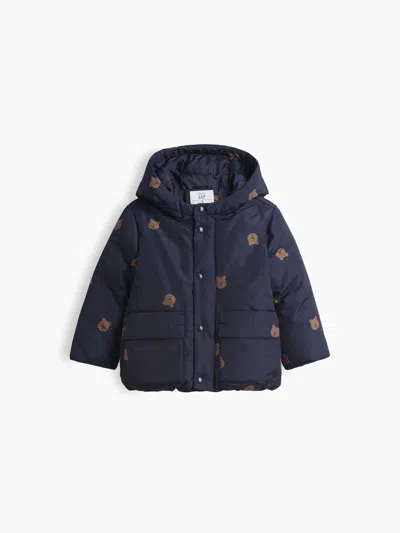 Gap Baby & Toddler Recycled Midweight Puffer Jacket In Blue