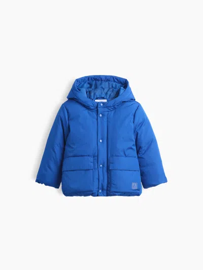Gap Baby & Toddler Recycled Midweight Puffer Jacket In Crispy Blue