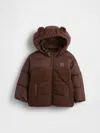 Gap Baby & Toddler Recycled Sherpa Bear Puffer Jacket In Animal Print