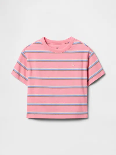 Gap Baby & Toddler Relaxed Stripe T-shirt In Coral Frost