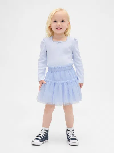 Gap Baby & Toddler Rib & Tulle Outfit Set In Blue