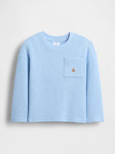 Gap Baby & Toddler Rib Pocket T-shirt In Blue