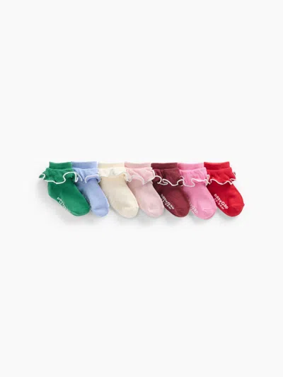 Gap Baby & Toddler Ruffle Ankle Socks (7-pack) In Multi