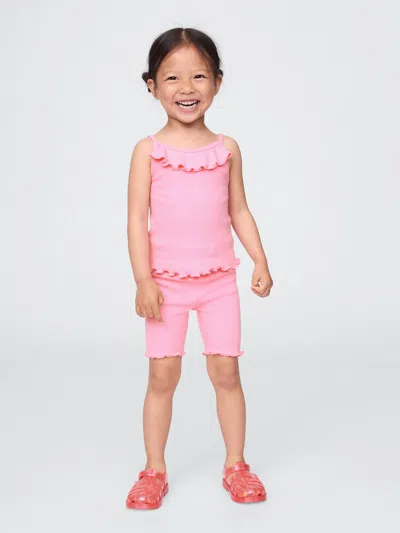 Gap Baby & Toddler Ruffle Rib Outfit Set In Pink