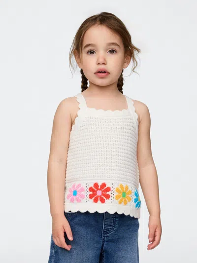 Gap Baby & Toddler Scalloped Crochet Tank Top In White