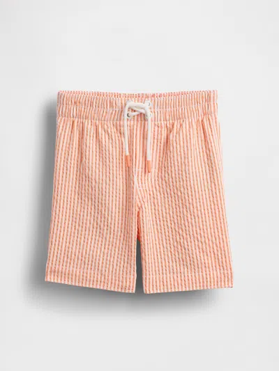 Gap Baby & Toddler Seersucker Swim Trunks In Pink