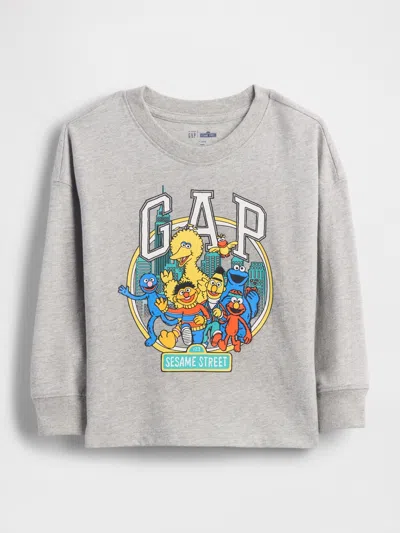 Gap Baby & Toddler Sesame Street Graphic Logo T-shirt In Gray