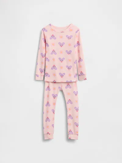 Gap Baby & Toddler Sesame Street Organic Brushed Cotton Pj Set In Pink