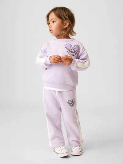 Gap Baby & Toddler Sesame Street Vintagesoft Sweatpants In Purple