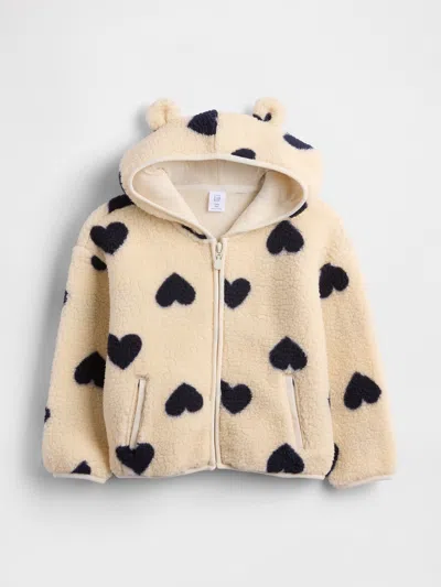 Gap Baby & Toddler Sherpa Bear Zip Hoodie In Neutral