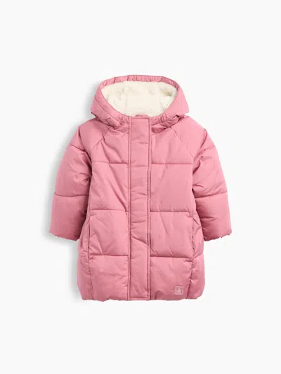 Gap Baby & Toddler Sherpa-lined Heavyweight Puffer Coat In Pink