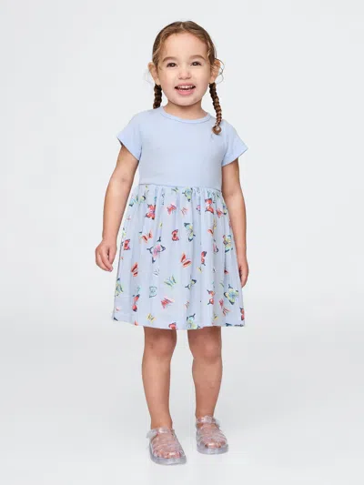 Gap Baby & Toddler Skater Dress In Bicoastal Blue
