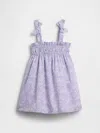 Gap Baby & Toddler Smocked Bow-strap Dress In Purple