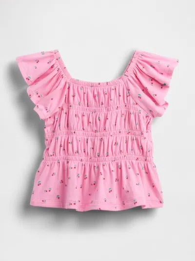 Gap Baby & Toddler Smocked Flutter-sleeve Top