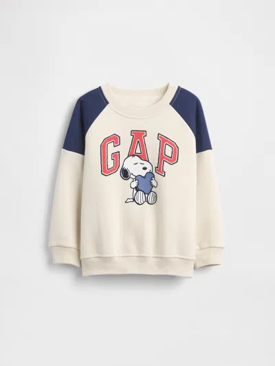 Gap Baby & Toddler Snoopy Logo Raglan Sweatshirt In Brown