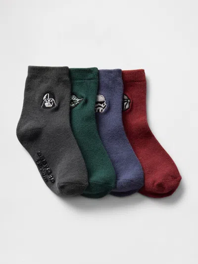 Gap Baby & Toddler Star Wars Logo Crew Socks (4-pack) In Multi