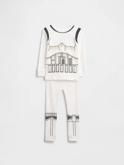 Gap Baby & Toddler Star Wars Organic Brushed Cotton Pj Set In White