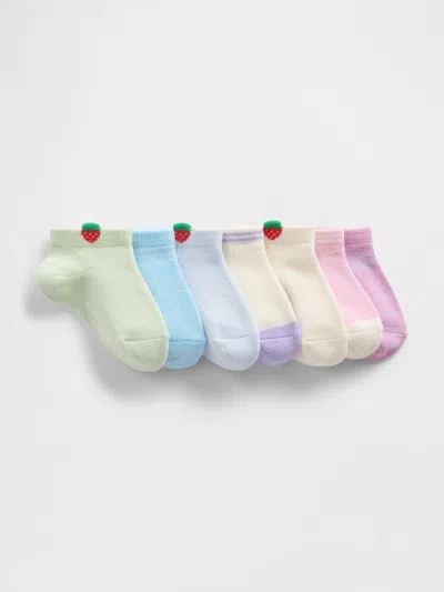 Gap Baby & Toddler Strawberry No Show Socks (7-pack) In Multi