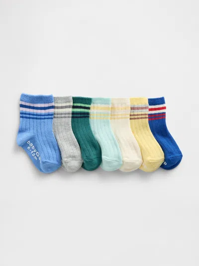 Gap Baby & Toddler Stripe Socks (7-pack) In Multi