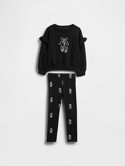 Gap Baby & Toddler Sweatshirt & Leggings Set In Black
