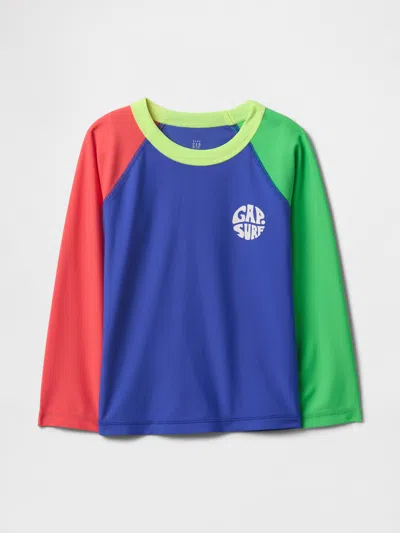 Gap Baby & Toddler Swim Rash Guard In Dazzling Blue