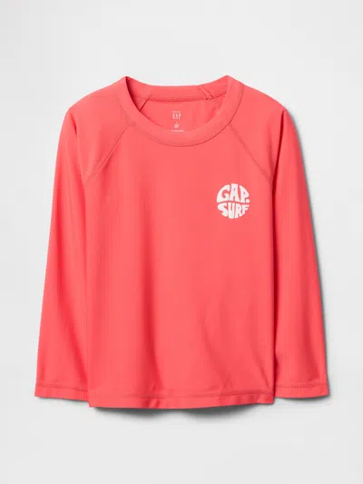 Gap Baby & Toddler Swim Rash Guard In Fresh Coral