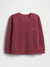 Gap Baby & Toddler Textured Crewneck In Red