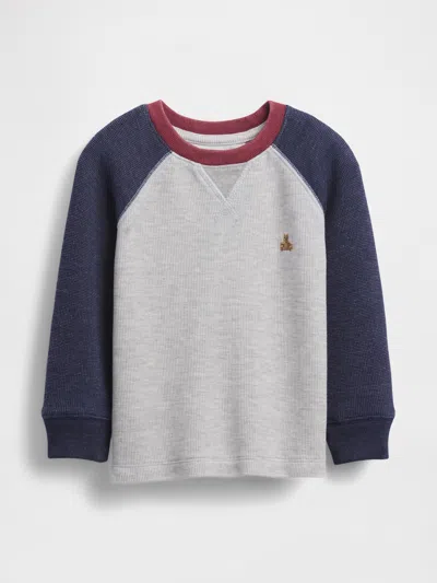 Gap Baby & Toddler Textured Crewneck In Blue