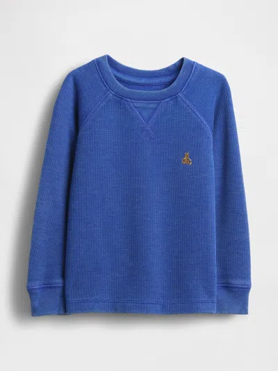 Gap Baby & Toddler Textured Crewneck In Blue