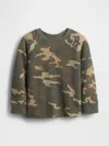 Gap Baby & Toddler Textured Crewneck In Green
