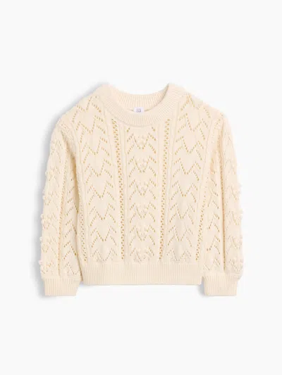 Gap Baby & Toddler Textured Crewneck Sweater In Neutral