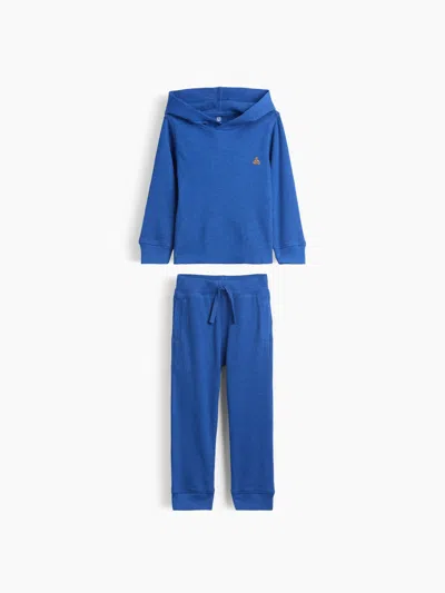 Gap Baby & Toddler Thermal Hoodie Outfit Set In Crisp Royal Blue