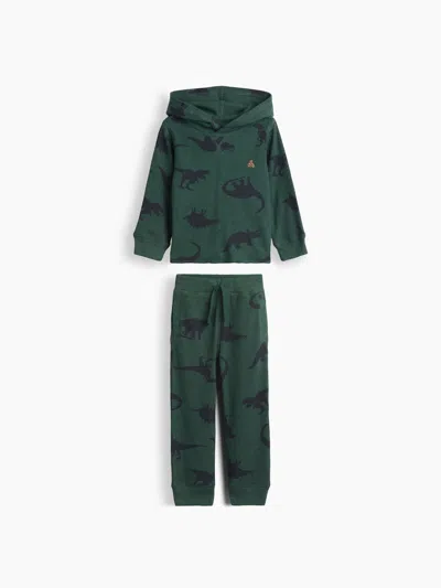 Gap Baby & Toddler Thermal Hoodie Outfit Set In Deep Hunter