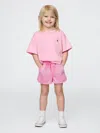 Gap Baby & Toddler Ultrasoft Denim Shorts In Sassy Pink