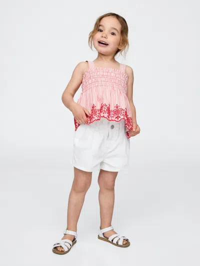 Gap Baby & Toddler Ultrasoft Denim Stride Shorts In White