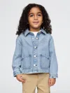 Gap Baby & Toddler Ultrasoft Logo Chore Jacket In Indigo Marl