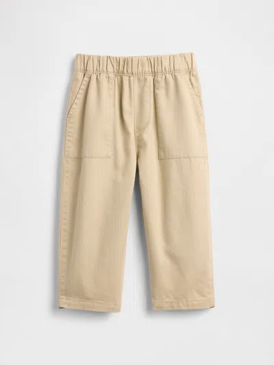 Gap Kids' Baby & Toddler Ultrasoft Pull-on Barrel Pants In Neutral