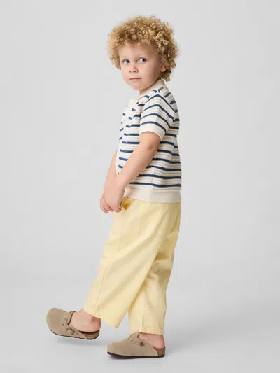 Gap Kids' Baby & Toddler Ultrasoft Pull-on Barrel Pants In Yellow