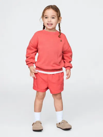 Gap Baby & Toddler Ultrasoft Pull-on Shorts In Watermelon Ice Red