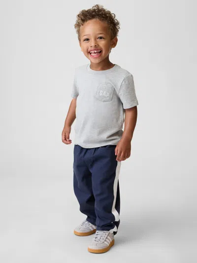 Gap Kids' Baby & Toddler Ultrasoft Pull-on Stripe Barrel Pants In Blue