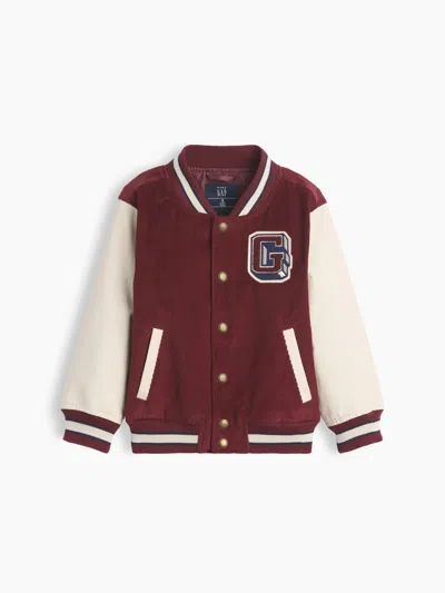 Gap Baby & Toddler Varsity Jacket In Burgundy