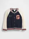 Gap Baby & Toddler Varsity Logo Sweater Jacket In Blue