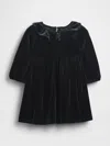 Gap Baby & Toddler Velour Ruffle Collar Dress In Animal Print